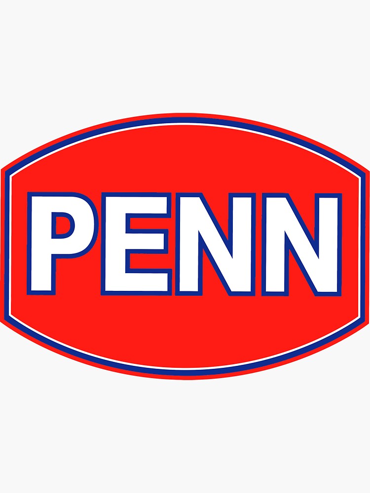 Npenn Fishing Rod Red and White Color | Sticker