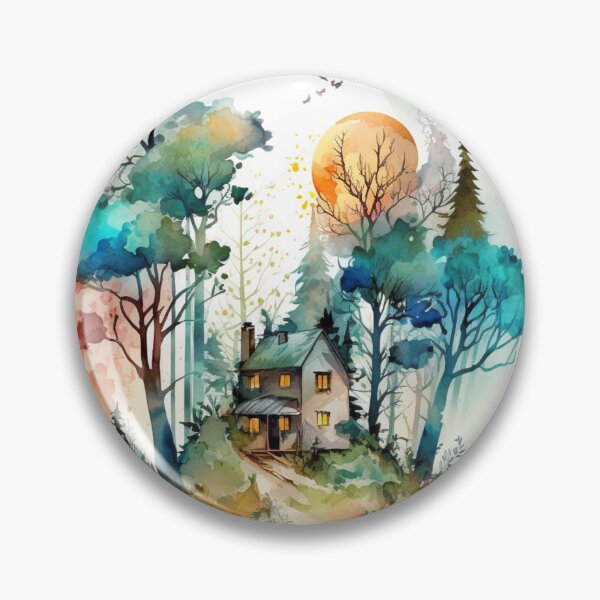 Item preview, Cozy forest house surrounded with trees 3 designed and sold by SMCLN.