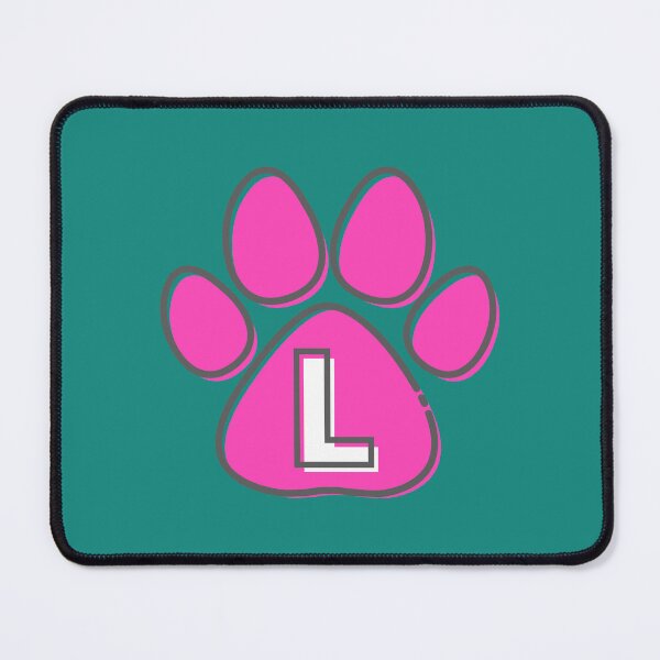 Item preview, Pink Paw Monogram L designed and sold by Coffee Lifestyle.