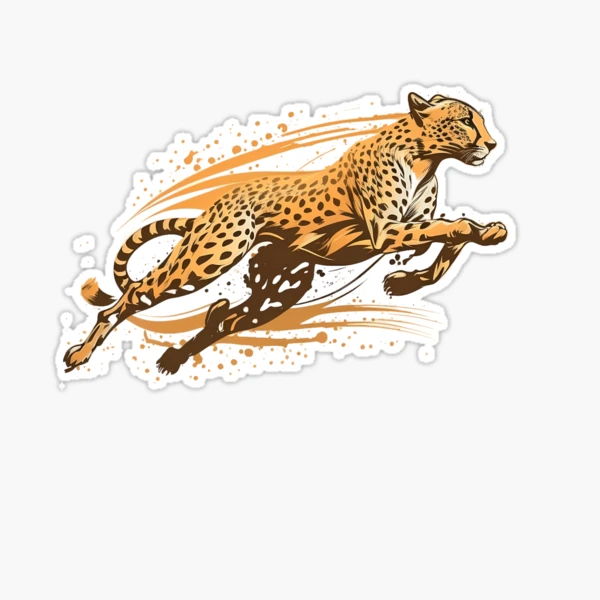 Illustration Shows Cheetah Which Deals Sports Stock Vector (Royalty Free)  255212287