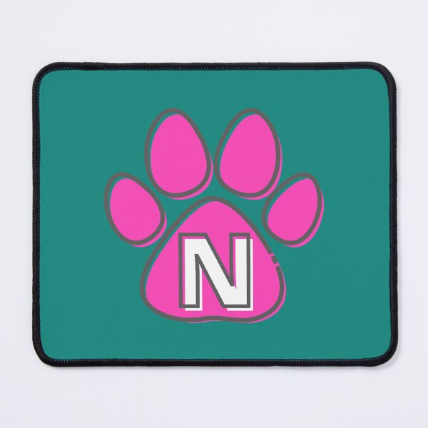 Item preview, Pink Paw Monogram N designed and sold by Coffee Lifestyle.