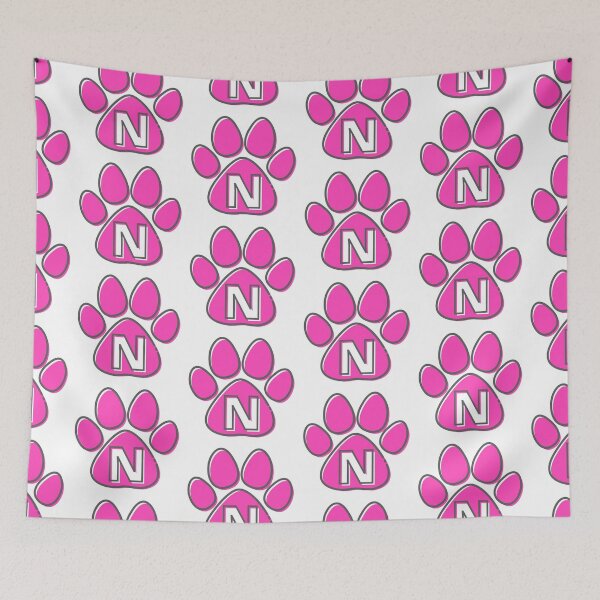 Item preview, Pink Paw Monogram N designed and sold by Coffee Lifestyle.