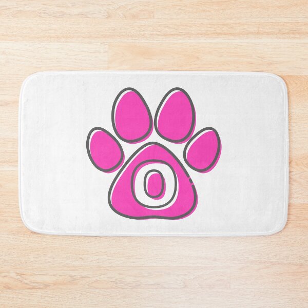 Item preview, Pink Paw Monogram O designed and sold by Coffee Lifestyle.