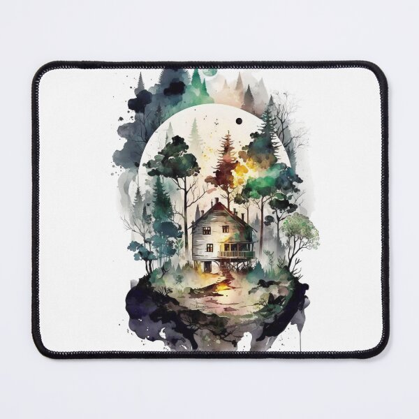 Item preview, Cozy forest house surrounded with trees 4 designed and sold by SMCLN.