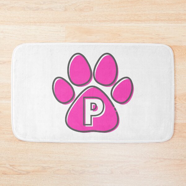 Item preview, Pink Paw Monogram P designed and sold by Coffee Lifestyle.