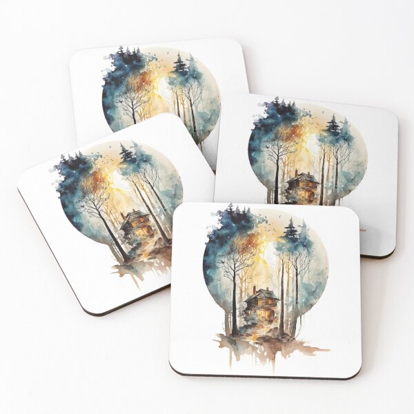 Item preview, Cozy forest house surrounded with trees 5 designed and sold by SMCLN.