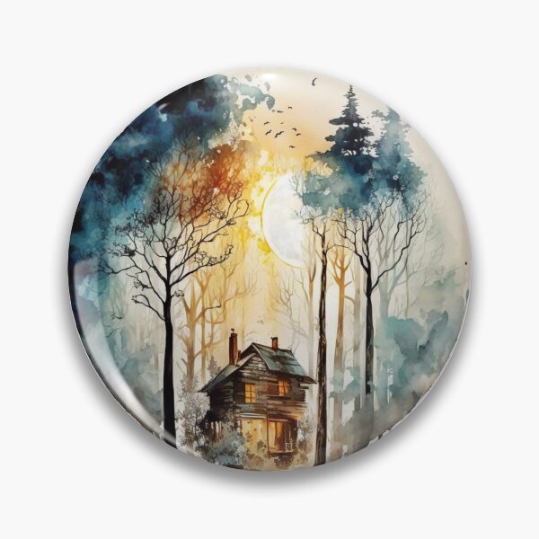 Item preview, Cozy forest house surrounded with trees 5 designed and sold by SMCLN.