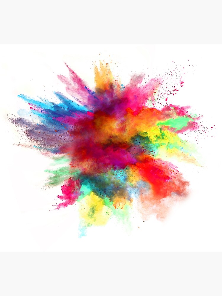 Color Explosion Greeting Card By Eie Mishu Redbubble