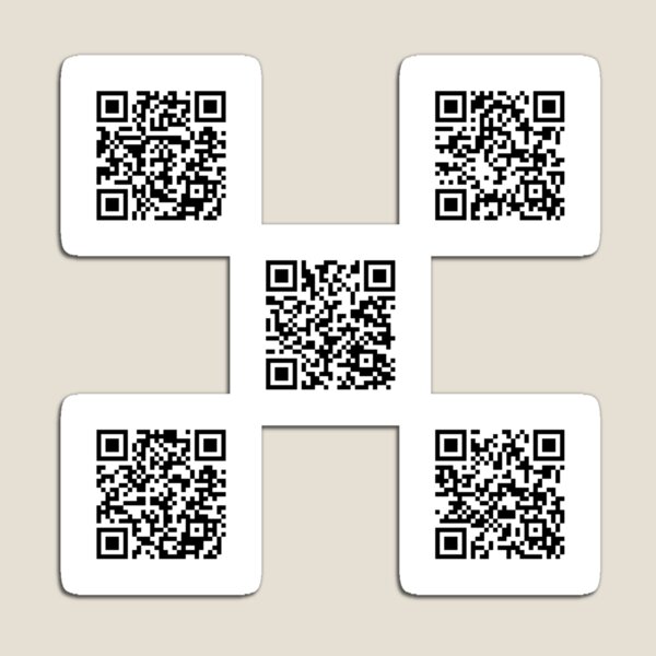 Rick Roll GIF QR Code - Rick Roll - Magnet