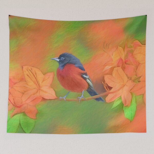 Item preview, Orchard Oriole Painting - Original Art designed and sold by alpendesigns.