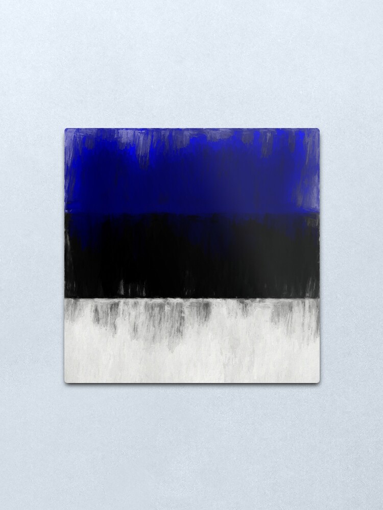 Alternate view of Estonia Flag Reworked No. 1, Series 2 Metal Print