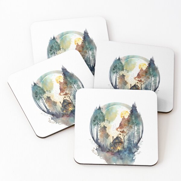 Item preview, Cozy forest house surrounded with trees 6 designed and sold by SMCLN.