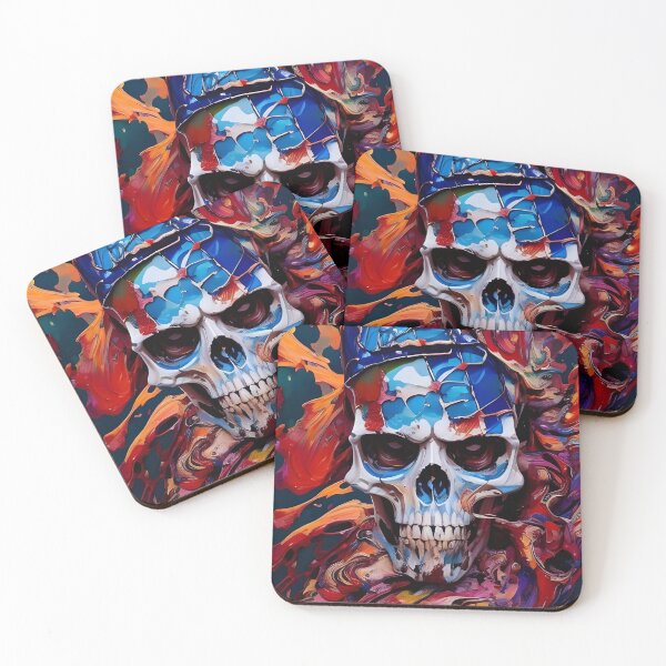 Item preview, Psychedelic Skull #37 designed and sold by mrbribe.