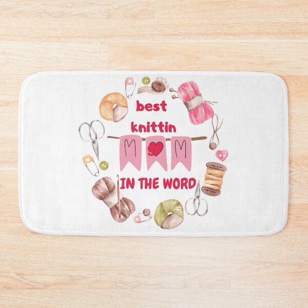 Item preview, best knitting mom in the world designed and sold by smilup.
