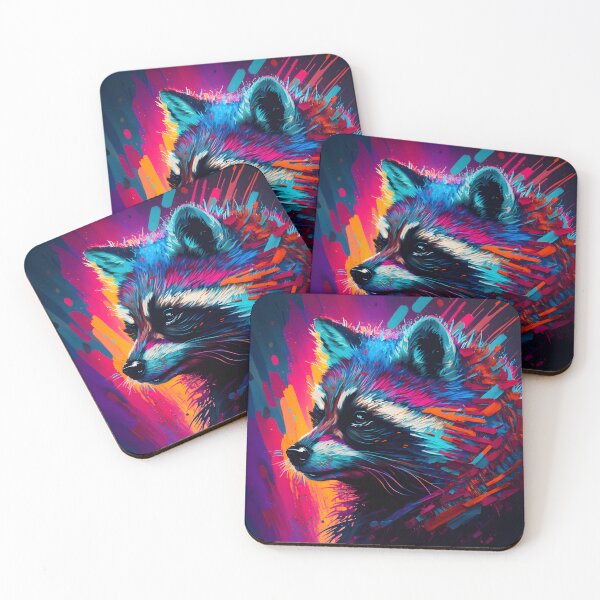 Item preview, A close up of a raccoon designed and sold by Warehouse46.