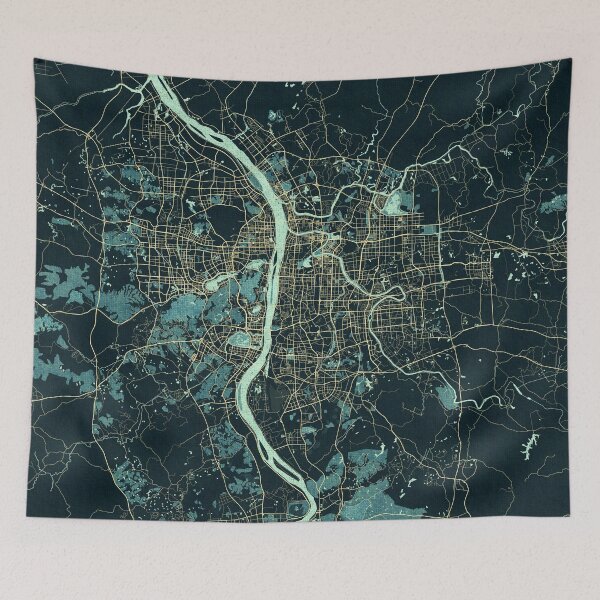 Item preview, Changsha City Map of Hunan, China - Summer designed and sold by deMAP.