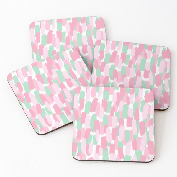 Item preview, Pastel Green and Pink Paint Brush Effect designed and sold by OneThreeSix.