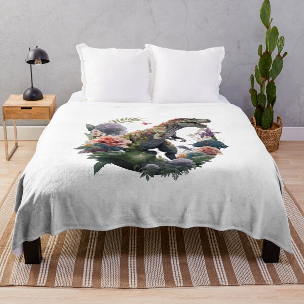 Item preview, T-rex dino in love with roses designed and sold by Anastasiia Yurevych.