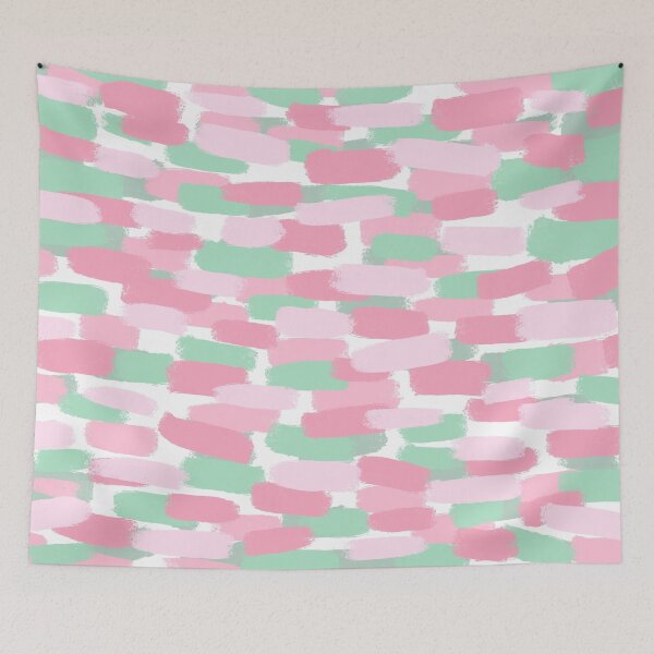 Item preview, Pastel Green and Pink Paint Brush Effect designed and sold by OneThreeSix.