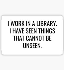 Library Horrors Sticker