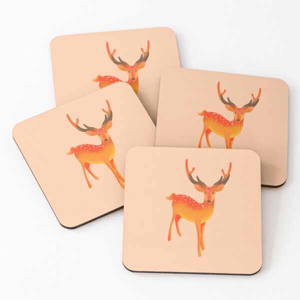 Item preview, Beautiful gradual color orange sika deer designed and sold by UnaWu533.
