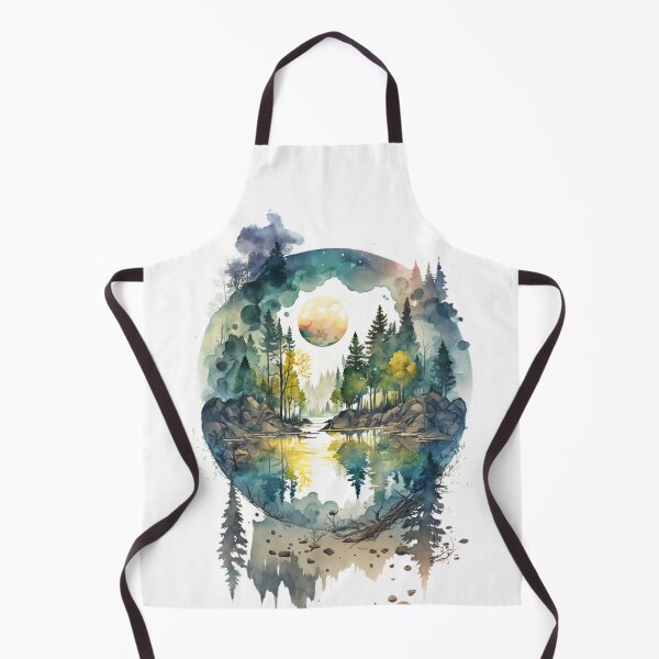 Item preview, Mountain lake surrounded with trees designed and sold by SMCLN.