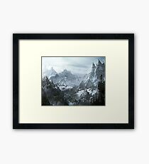 Skyrim winter Framed Print
