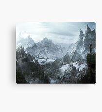 Skyrim winter Canvas Print