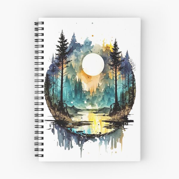 Item preview, Mountain lake surrounded with trees - 1 designed and sold by SMCLN.