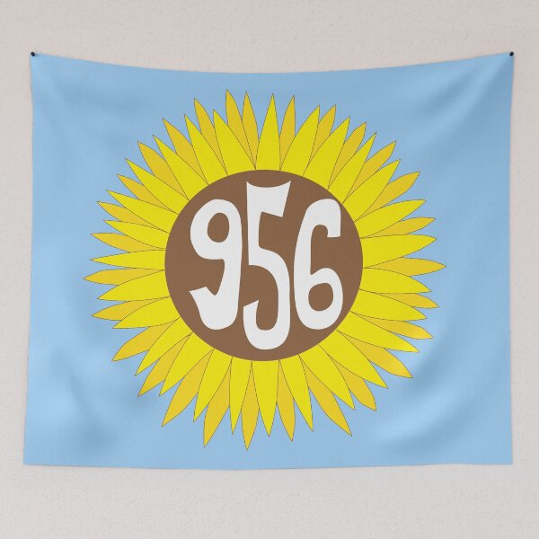 Item preview, Hand Drawn Texas Sunflower 956 Area Code designed and sold by itsrturn.