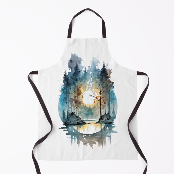 Item preview, Mountain lake surrounded with trees - 2 designed and sold by SMCLN.