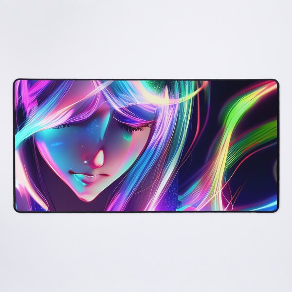 Item preview, Girl portrait in laser shadow - hologram style designed and sold by Dalive.