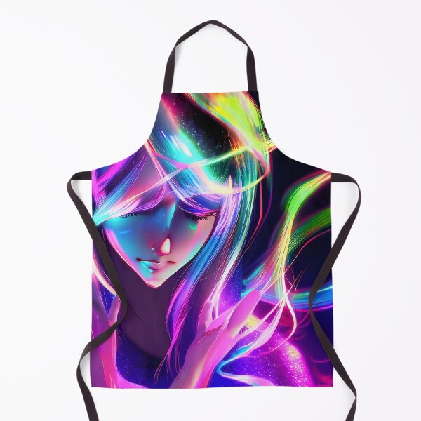 Item preview, Girl portrait in laser shadow - hologram style designed and sold by Dalive.