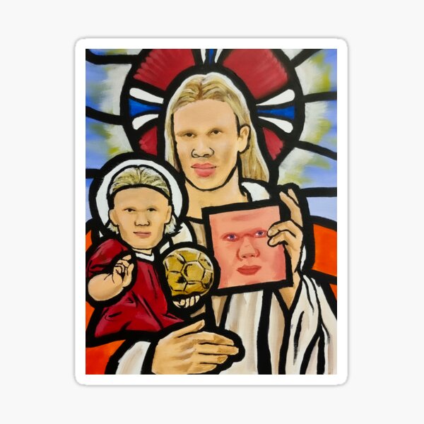 Item preview, Stained Glass Window Haaland designed and sold by RoryPaints.
