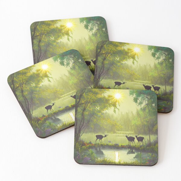 Item preview, The Enchanted Lake and its Deer Herd  designed and sold by WBP Mart.