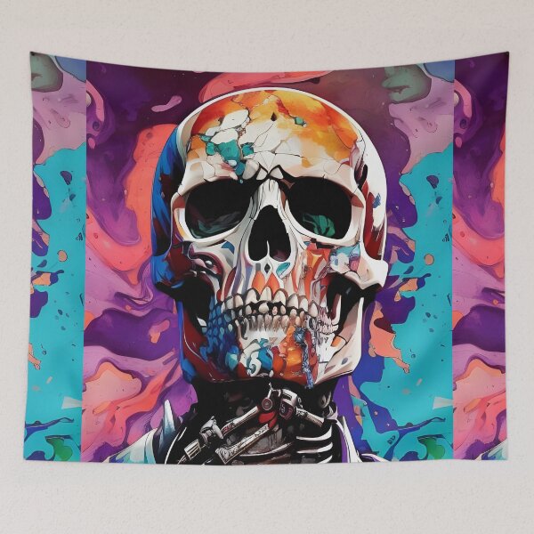 Item preview, Psychedelic Skull #42 designed and sold by mrbribe.