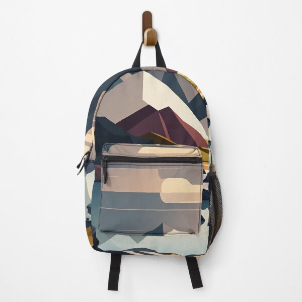 Item preview, Simplified Geometric Norway Winter Landscape Illustration designed and sold by Frozen Memories Studio.