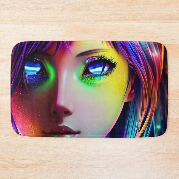 Item preview, Manga Girl with Big Eyes - Hologram Style designed and sold by Dalive.