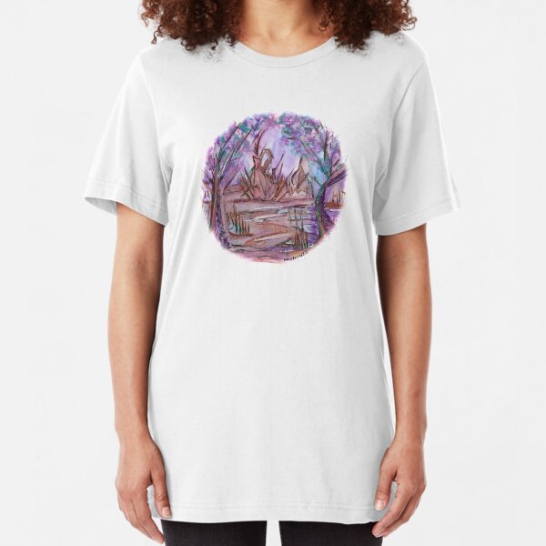 "KOMOREBI" (japanese) - sunlight that filters through leaves of trees Slim Fit T-Shirt