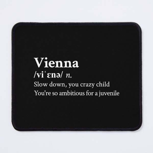 Item preview, Billy Joel Aesthetic Quote Lyrics Vienna Black designed and sold by StickTheSong.