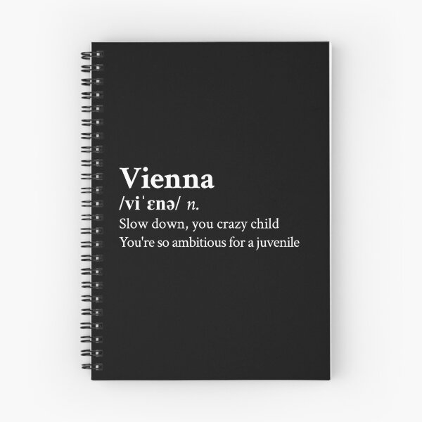 Item preview, Billy Joel Aesthetic Quote Lyrics Vienna Black designed and sold by StickTheSong.