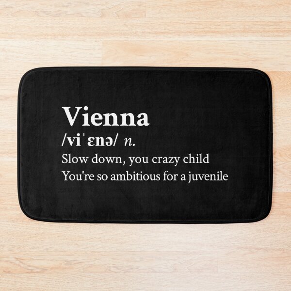 Item preview, Billy Joel Aesthetic Quote Lyrics Vienna Black designed and sold by StickTheSong.