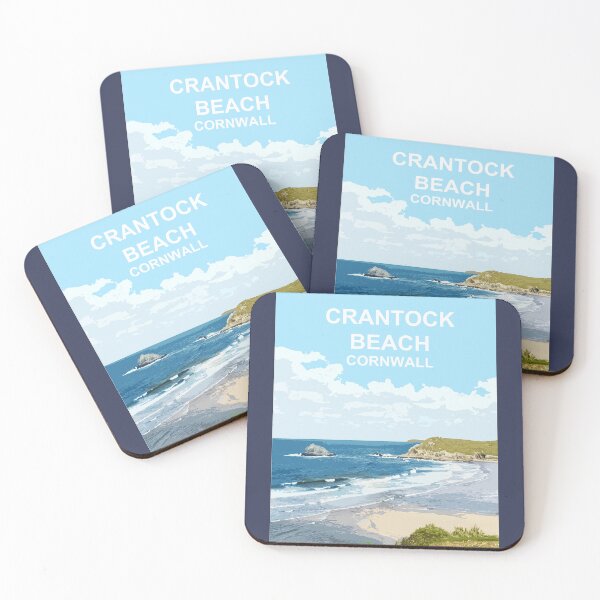 Item preview, Cornualles de la playa de Crantock. Regalo de Cornualles. Kernow paisaje designed and sold by BarbaraGlebska.