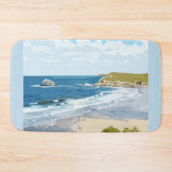 Aperçu de l'œuvre Crantock Beach Cornouailles. Cadeau de Cornouailles. Paysage de Kernow créée et vendue par BarbaraGlebska.