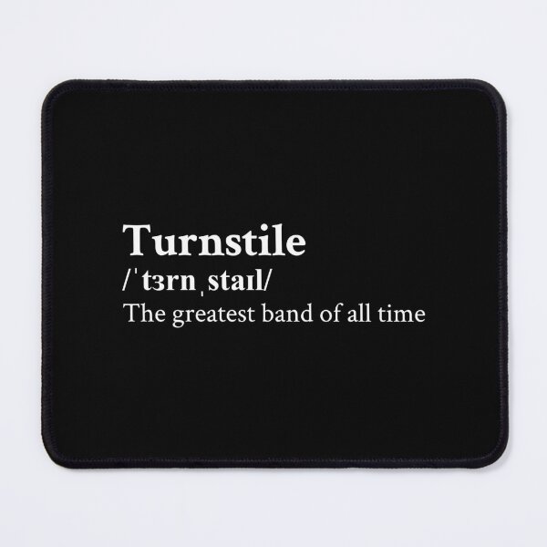 Item preview, Turnstile Aesthetic Quote Rock Punk Hardcore Greatest band of all time Black designed and sold by StickTheSong.