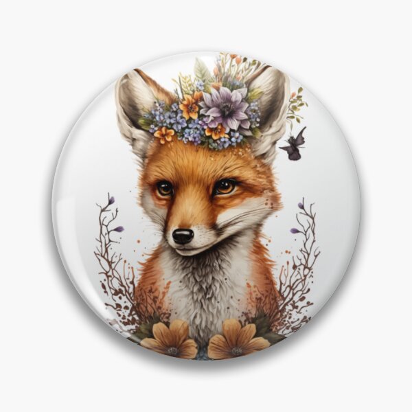 Item preview, Cute fox designed and sold by ShopLeilaArt.