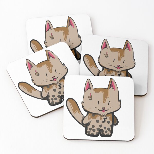 Item preview, Brown Sugar Bubble Tea Chibi Cat designed and sold by Partially-Rye-P.