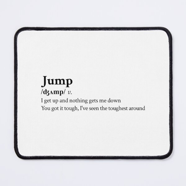 Item preview, Van Halen Aesthetic Quote Lyrics Motivational Jump designed and sold by StickTheSong.