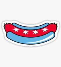 Chicago Hot Dog Sticker Sticker