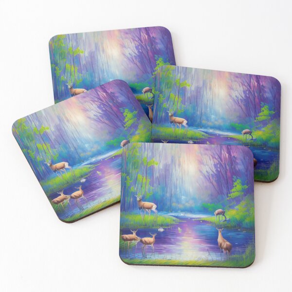 Item preview, The Mystical Waters of the Deer's Oasis designed and sold by WBP Mart.